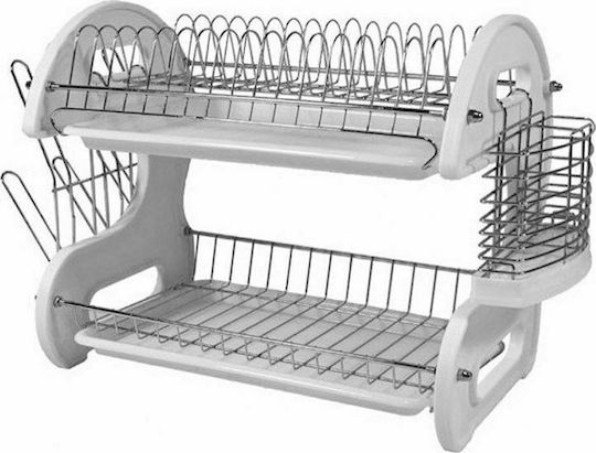 Sidirela Scurgător De Chiuvetă Din Plastic Alb 53x23x33cm