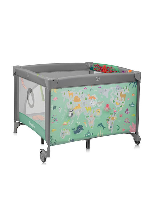 Lionelo Mille Plus Loc de Joacă cu Saltea Gri 100x100cm