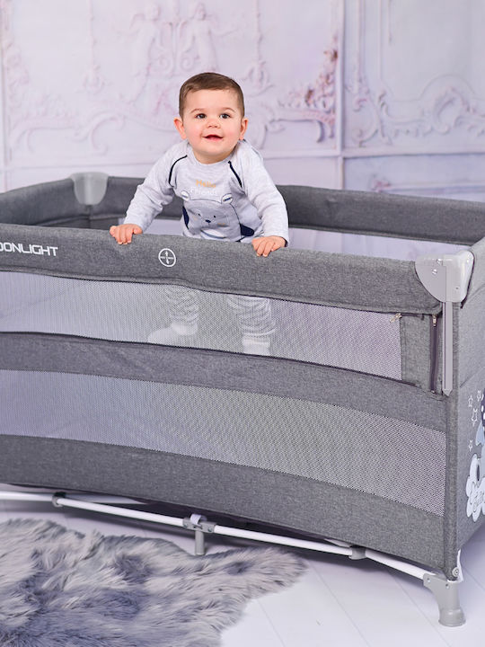 Lorelli Up & Down Flying Friends Playpen 2 Levels Beige 125x65cm