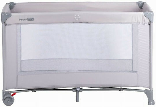 FreeOn Loc de joacă cu Saltea Gri 60x120cm