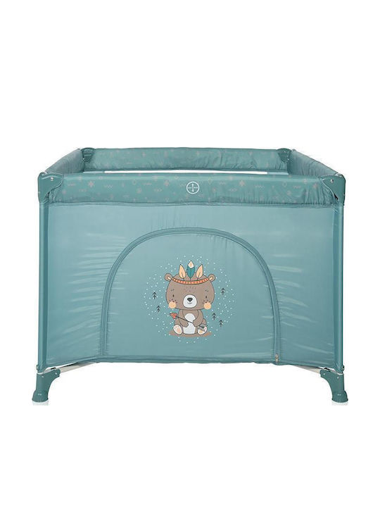Lorelli Arctic Indian Laufstall mit Matratze Blau 100x100cm