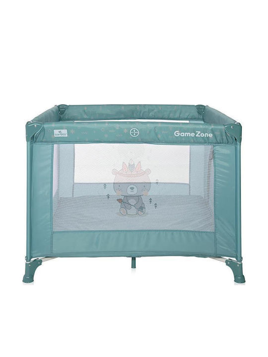 Lorelli Arctic Indian Laufstall mit Matratze Blau 100x100cm