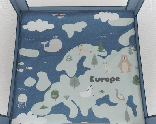 Kikka Boo Enjoy Park with Mattress Blue 100x100cm