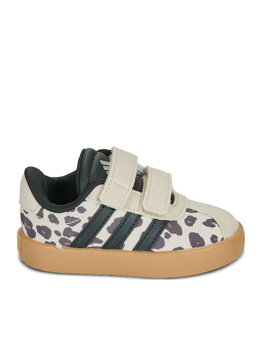 Vl Court 3.0 Cf Kids Sneakers with Hoop & Loop Closure Brown
