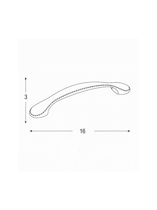 Handle Giusti Art.501 Bronze 233-501mn096d1 96mm