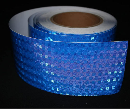 Bandă reflectorizantă în Albastru Culori 5m x 5cm