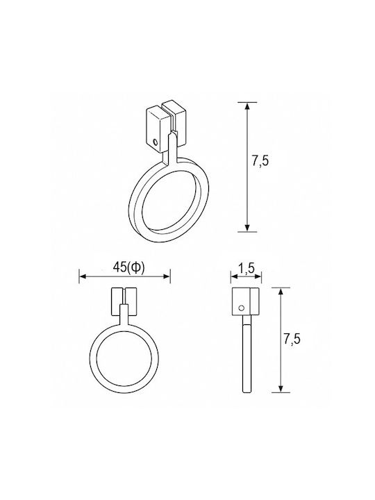 Κρικος Giusti Art.874 Χρυσος 233-87407200gp Φ-72μμ