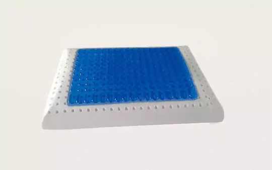 Amve GEL-11642 Cool Gel Latex Μαξιλάρι Ύπνου Gel Ανατομικό 60x40x14cm