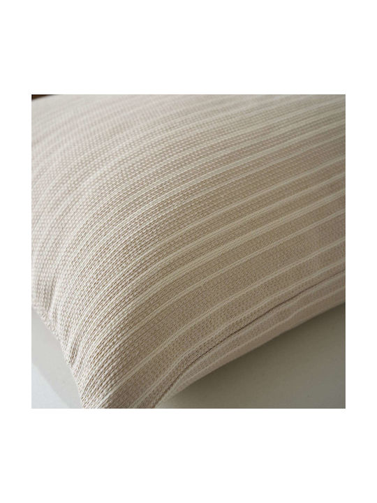 Gofis Home Decorative Pillow Case Nymeria from 100% Cotton Beige 50cm