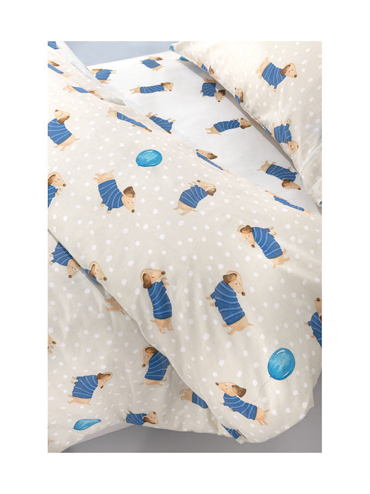 Saint Clair Sheet Set Single Cotton Pet Pet Blue 115x170cm 3pcs
