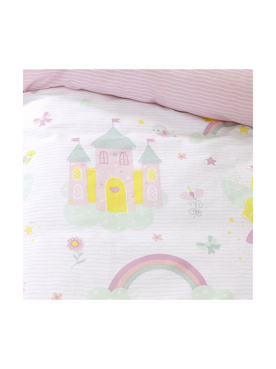 Nima Semi Double Cotton Sheets Set Fairy Pink 190x255cm 3 Pieces