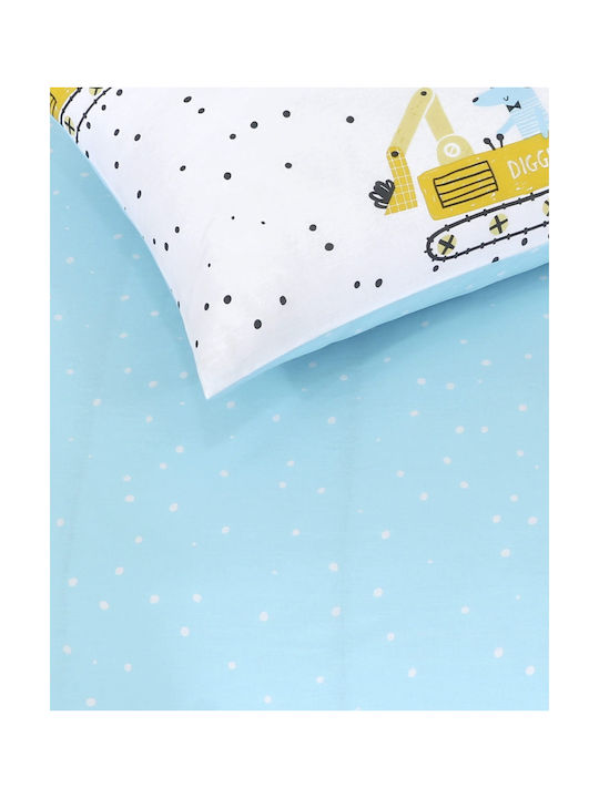 Kocoon Single Cotton Sheet Set White 160x260cm 3pcs