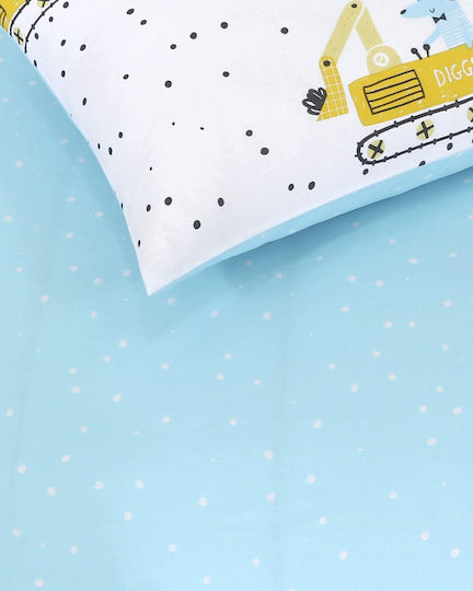 Kocoon Single Cotton Sheet Set White 160x260cm 3pcs
