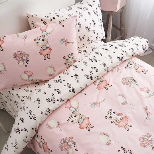 Vesta Home Σεντόνι Μονό Βαμβακερό Leopard Leopard 170x260cm