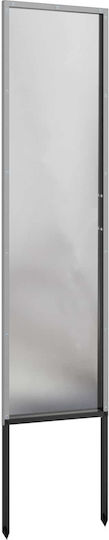 vidaXL Silver Garden Decoration made of Stainless Steel 32x1.7x140cm