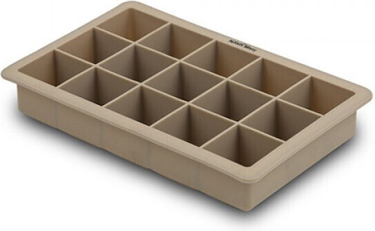 Nava Misty Ice Tray Cube Silicone 15 Slots Beige 10-111-050