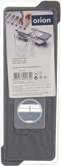 Orion Eiswürfelform Stab aus Silikon 9 Schlitze mit Deckel Transparent