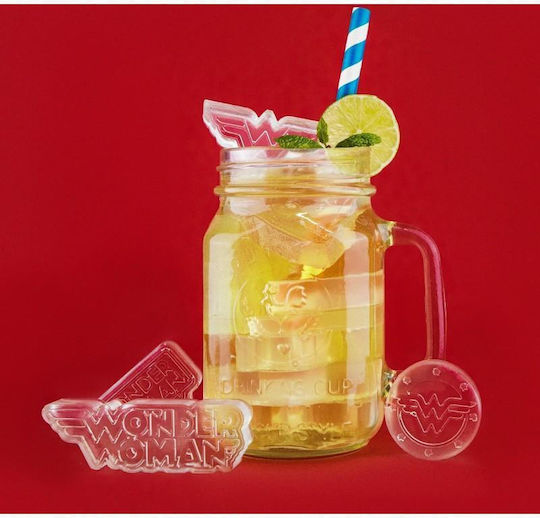Cinereplicas DC Wonder Woman Ice Tray Plastic 7 Slots Red RS493305