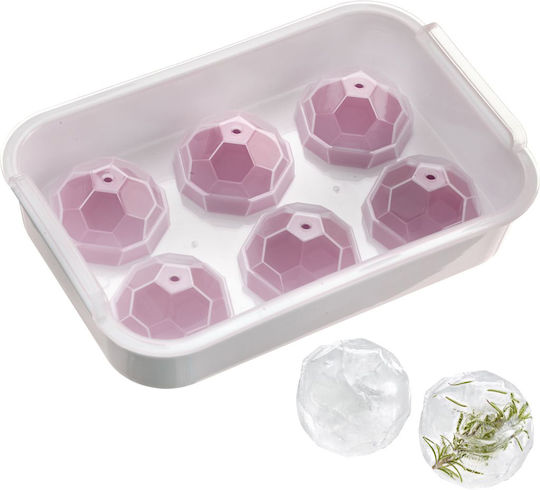 Westmark Eiswürfelform Würfel aus Silikon 6 Plätze mit Deckel Transparent 5231 Westmark Eiswürfelform Würfel aus Silikon 6 Plätze mit Deckel Transparent 5231