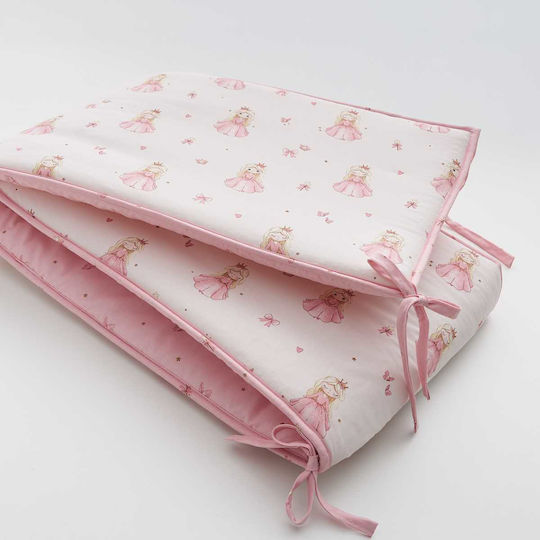 Vesta Home Baby Πάντα Πλεξούδα Εσωτερική Ροζ 40x195cm