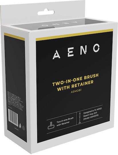 Replacement Cleaning Brush 2-in-1 Aeno Asmob1 Compatible Sm1 Microfiber Edge White