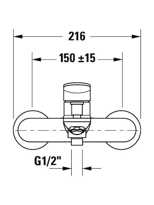 Duravit Mixing Bathtub Shower Faucet Gray