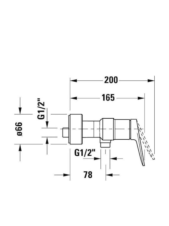 Duravit Αναμεικτική Μπαταρία Μπανιέρας Μπρονζέ