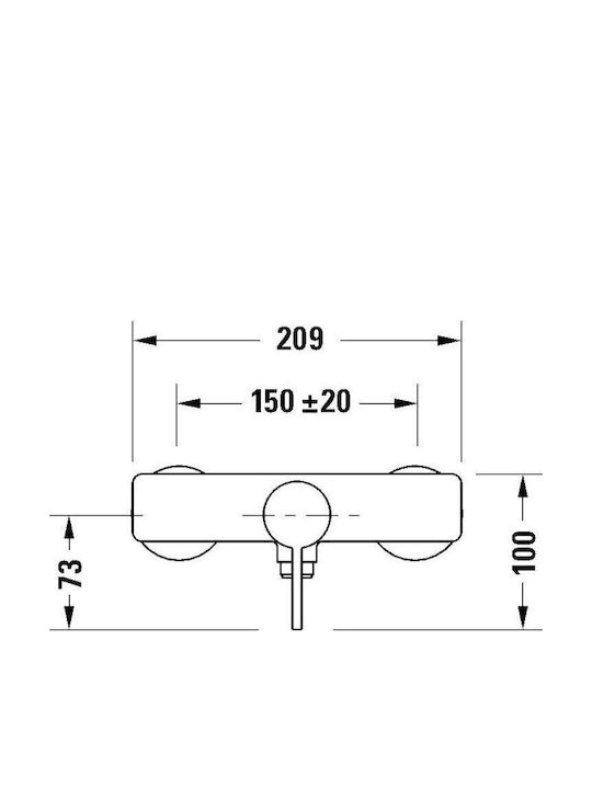 Duravit Baterie Amestecare Dus Argintie