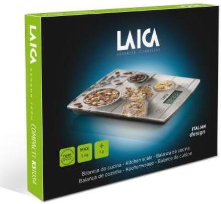 Laica KS1034W Digital Kitchen Scale Up To 5kg Multicolour