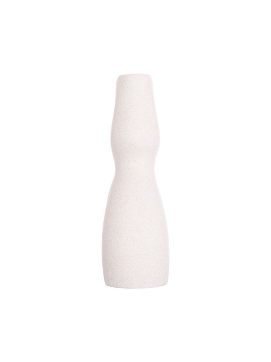 Articol decorativ din ceramică pentru masă Fb94598.01 Cristal alb-gălbui 26x9.5x29.5cm