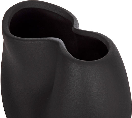Decor ceramic pentru masă Fb94610.02 negru mat 26x14x25cm