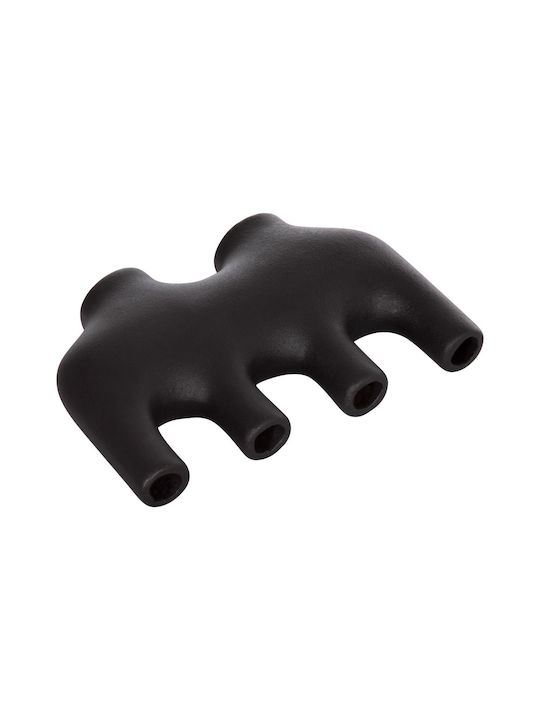 Decor ceramic de masă Fb94641.02 negru mat 21x6x13cm
