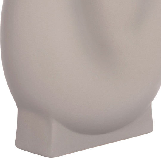Ceramic Tabletop Decorative Fb94610.03 Gray Matte 26x14x25cm