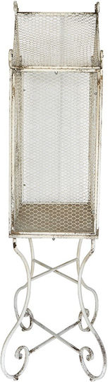 Artekko Vector Метален Клетка Бяла Патина 70x38x170 См 70см X 38см X 170см