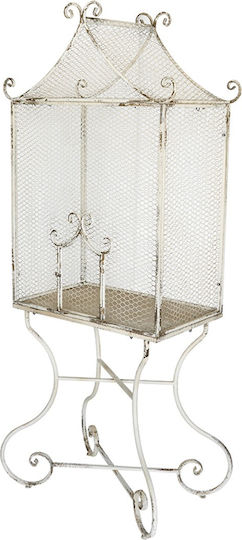 Artekko Vector Метален Клетка Бяла Патина 70x38x170 См 70см X 38см X 170см