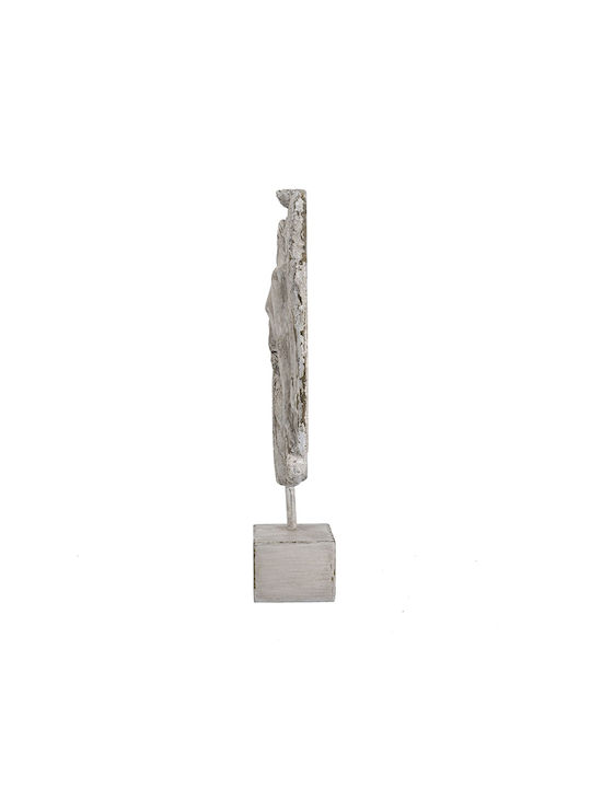 Artekko Maenad Tischdekoration Polyresin Weiße Patina 20,5x6,7x33,5 cm