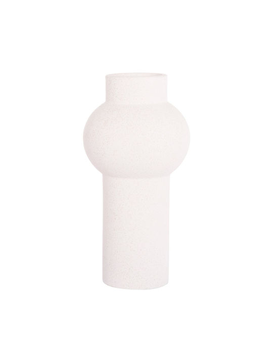 Tabletop Ceramic Decor Fb94605.01 Off-White Crystal Φ15x30cm