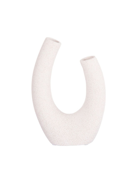 Tabletop Ceramic Decorative Item Fb94643.01 Off-White Crystal 14 5x7x21cm