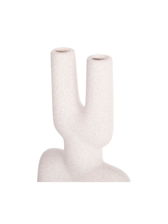 Ceramic Tabletop Decorative Fb94642.01 Off-White Crystal 15.5x6x23.5cm