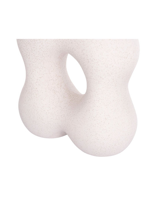 Decor ceramic pentru masă Fb94594.01 Cristal alb-gălbui 18 5x9x18cm