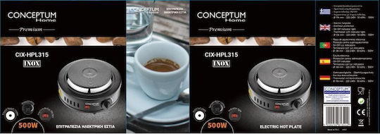Conceptum CIX-HPL315 1603.0005 Aragaz de masă Emailat Singură Negru