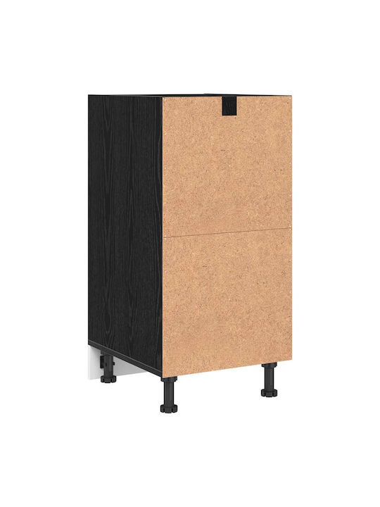 Wall Kitchen Cabinet with Black Countertop 40x44.5x81.5 cm