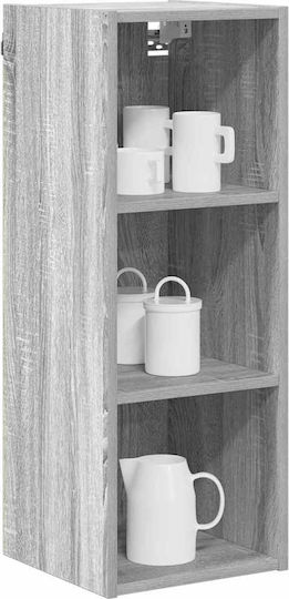 Wand-Küchenschrank mit Arbeitsplatte Grau 30x29,5x80cm
