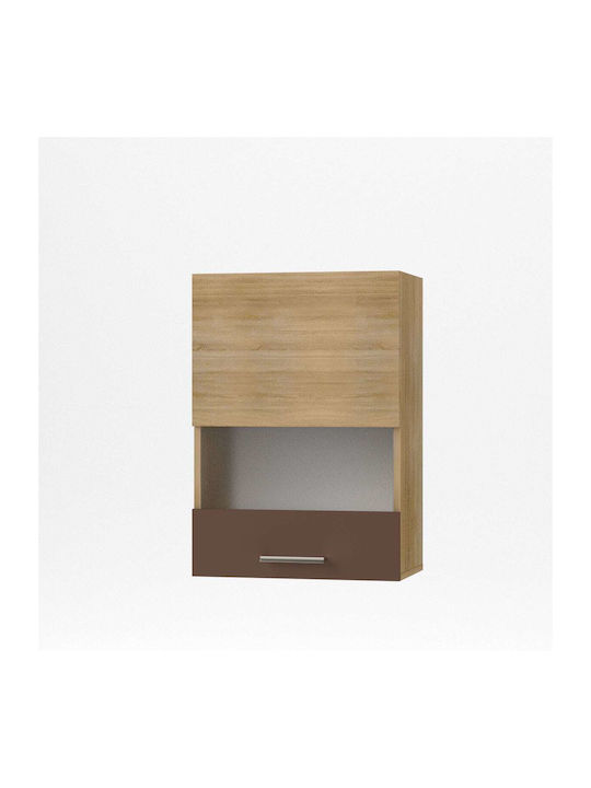 Alina Wall Kitchen Cabinet Sonomo-Mokka 50x30.5x71.8cm