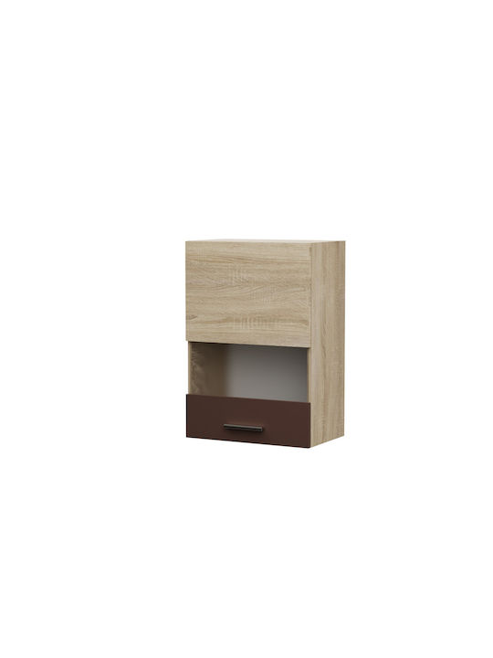 Alina Wall Kitchen Cabinet Sonomo-Mokka 50x30.5x71.8cm