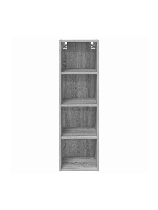 Wall Kitchen Cabinet with Grey Countertop 30x29.5x100cm