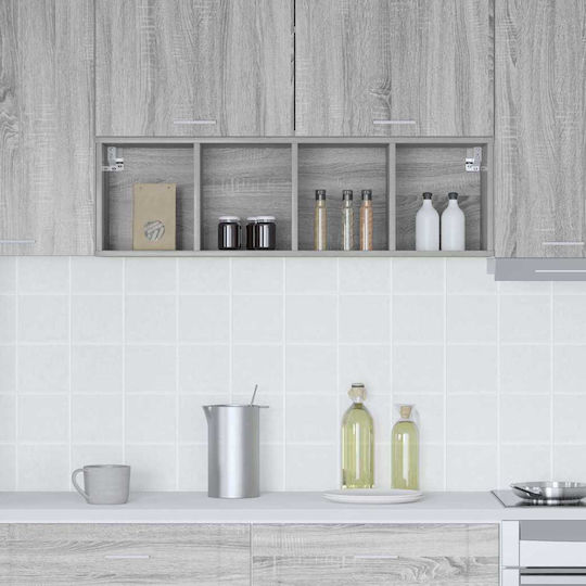 Wandküchenschrank mit Arbeitsplatte Grau 30x29,5x100cm