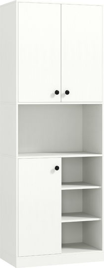 Unterschrank für Ofen Weiß 60x33x166cm