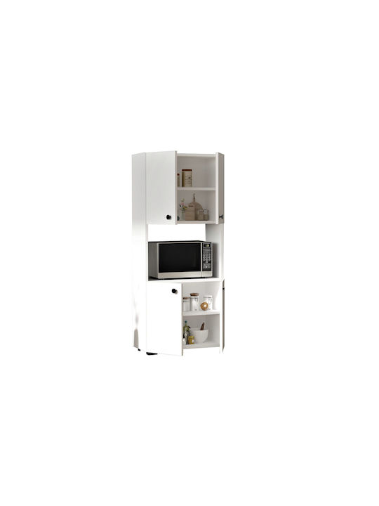 Amara Hochschrank Küche Weiß 60x31.4x140cm 003738