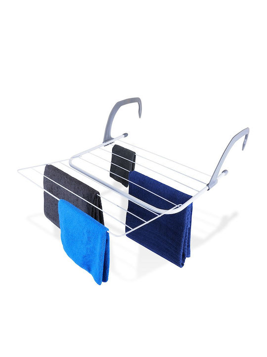 Vilde Metallic Folding Hanging Clothes Drying Rack with Hanging Length 4.6m